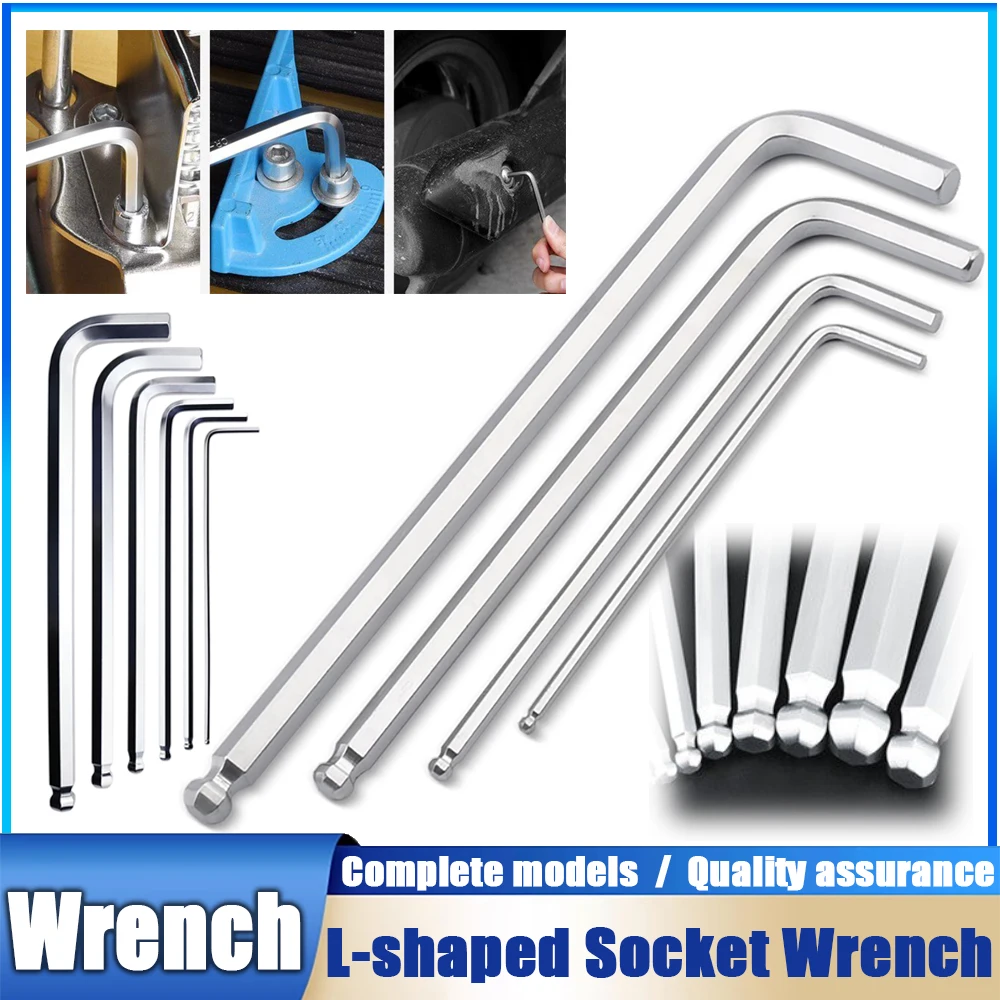 

Professional Allen Wrench 1.5mm 2mm 3mm 4mm 5mm 6mm 8mm 10mm 12mm 14mm 17mm 19mm 22mm Ball Head Hexagonal Wrench Hardware Tools