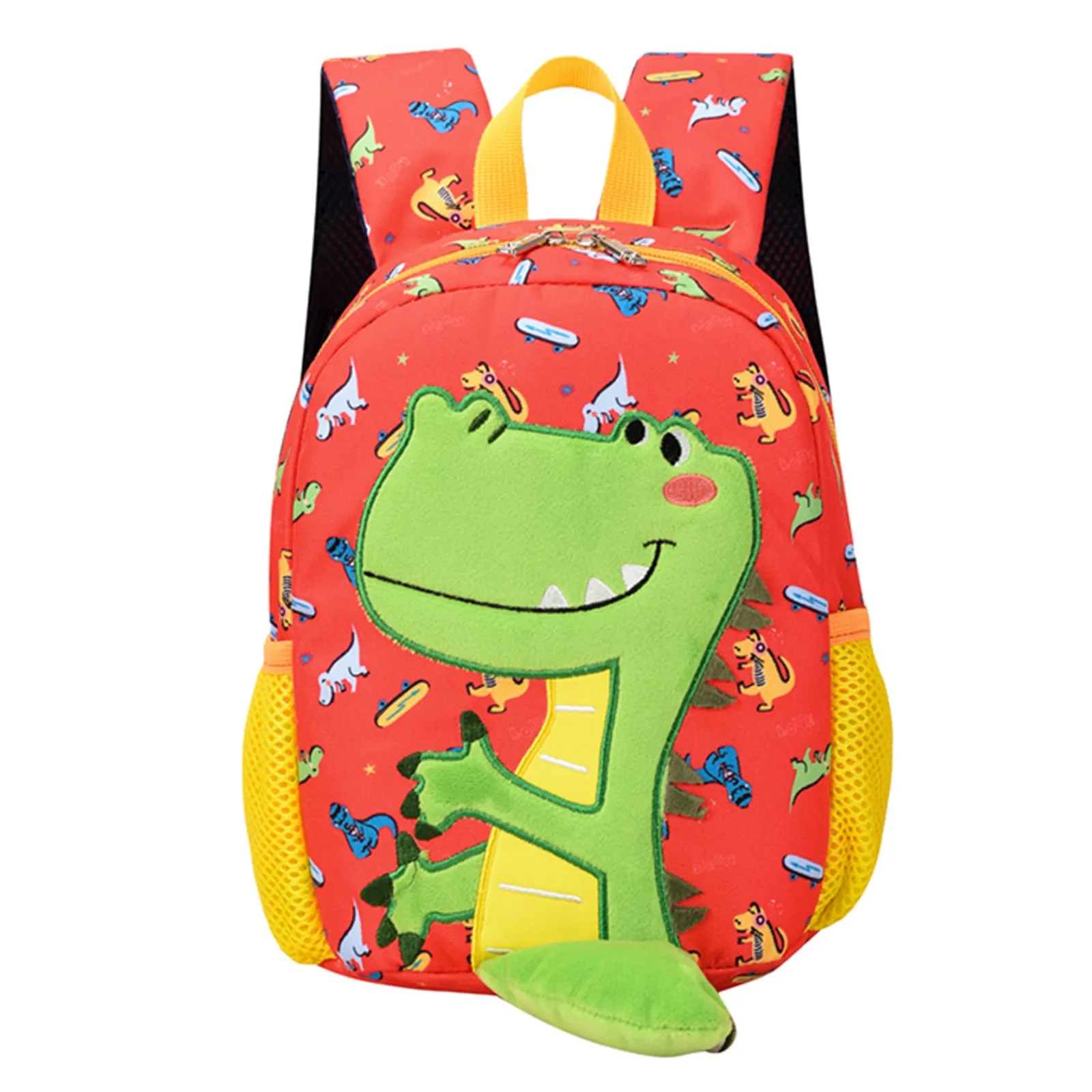 School Starts Season Student Bag Fashion Breathable Dinosaur Print Child Zipper Cartoon School Bag Backpack Bookbags Back Pack