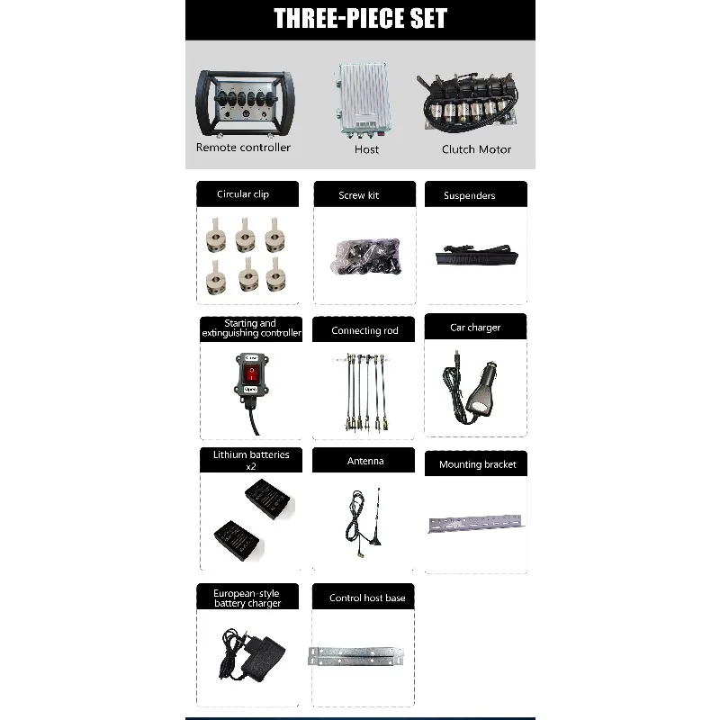 6 Levers Remote Control ABS Panel Fixed Code IP68 Waterproof Rechargeable Battery Wireless Hydraulic Crane Truck