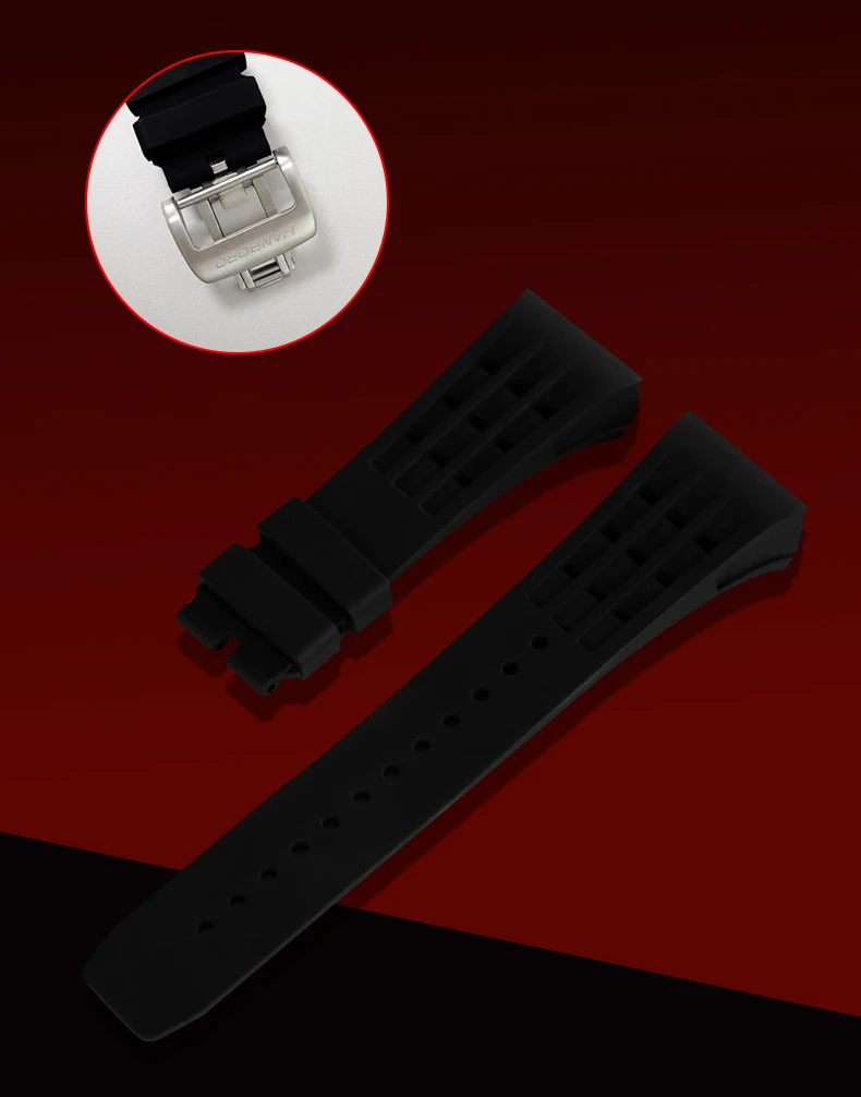 HANBORO orologio automatico da uomo 50.5mm orologio da polso meccanico di lusso cassa Tonneau luminosa 50M impermeabile 6 cambio trucco facciale