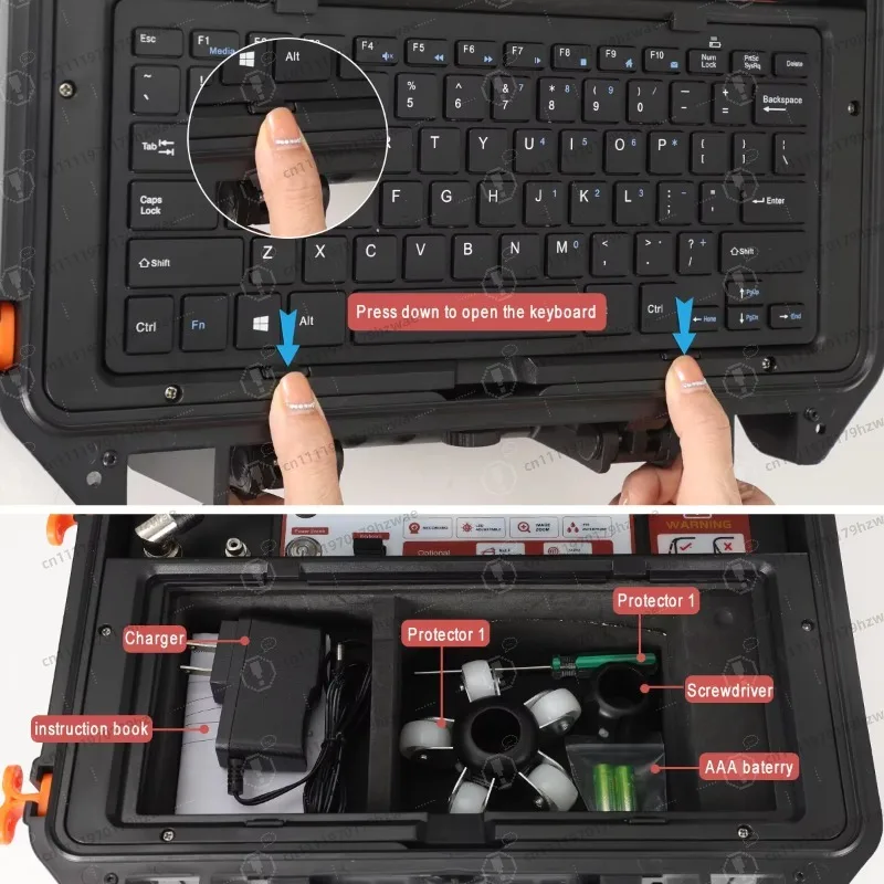 Portable Snake Inspection Camera HD 1080P 10.1