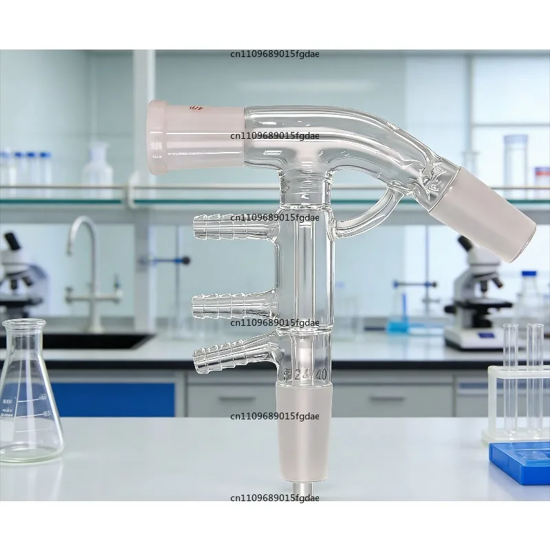 Micro distiller, ground distillation connecting tube, fractionating head, vertical barb, distillation equipment 24/40
