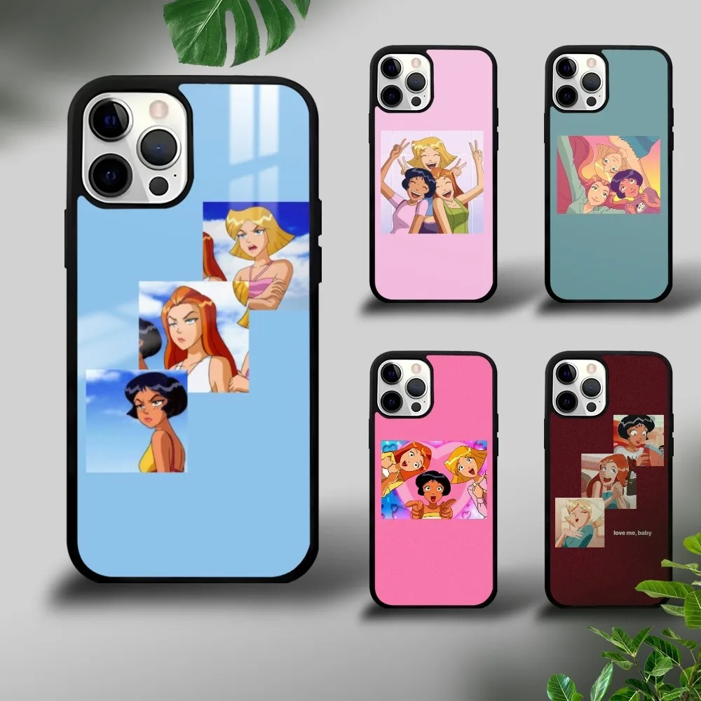 Totally Spies Cartoon Phone Case For iPhone 16 15 14 13 12 11 Pro Xs Max Mini Plus Celulares Hard Funda Dropshipping