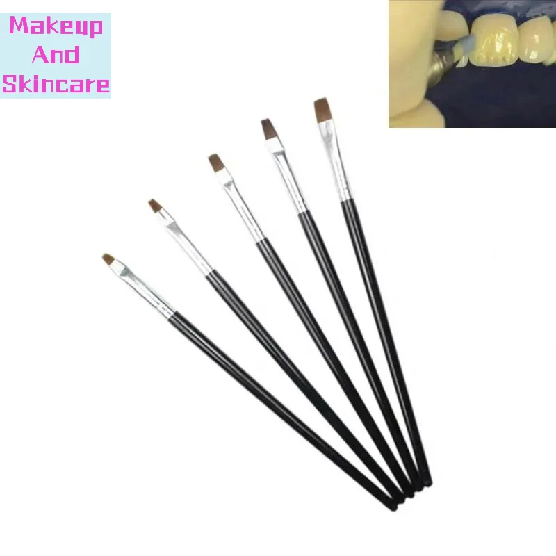 

「5Pcs Dental Resin Brush Pens Porcelain Teeth Reshaping Nylon Dentistry Adhesive Composite Cement Tools Nail Art DIY Painting」