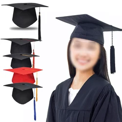 Festa di laurea scolastica nappe Cap Mortarboard University scapoli Master Doctor Academic Hat NEW Black mortaio Board