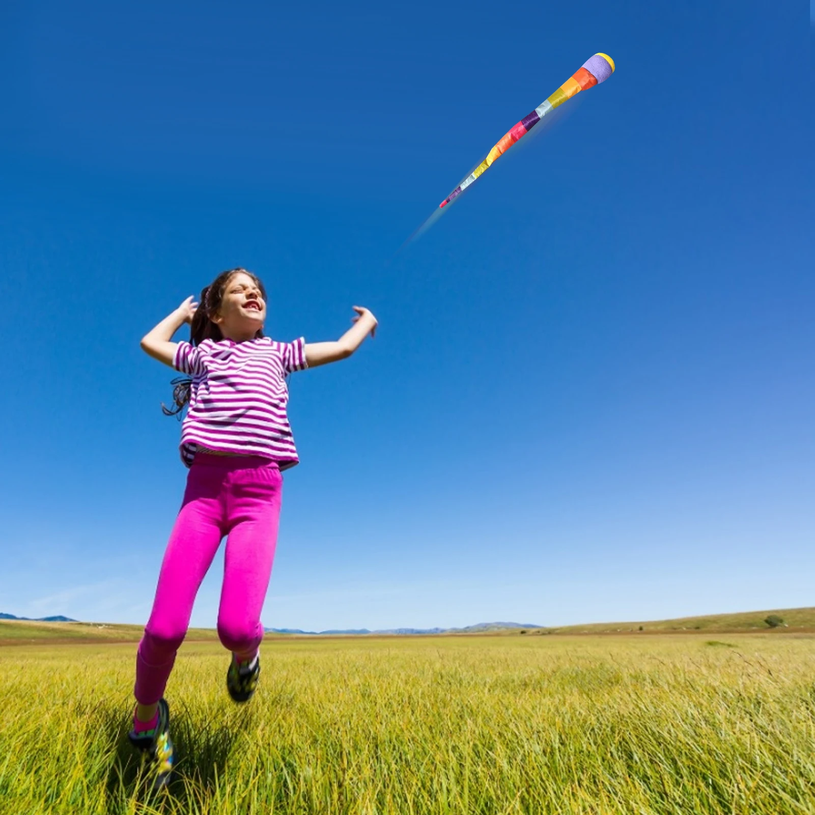 Fangen Schwanz Schaum Bälle Regenbogen Ball Seide Regenbogen Weiche Skytail Spielzeug Bouncy Bälle Kindergarten Sport Ausrüstung Sicher Für Outdoor