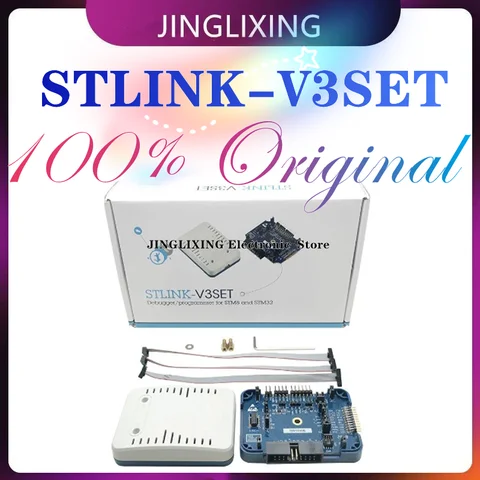 Novo Processador Original Baseado STLINK V3Set, STM8S, STM32 Programador, 5V, USB 2.0, JTAG, DFU, Autêntico, ST LINK V3, 1Pc por lote