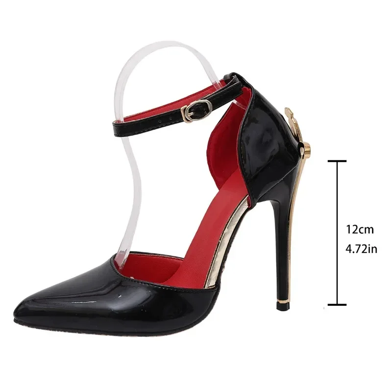 2026 Sommer Sexy Gold Metall High Heels Schuhe Damen Pumps Designer Schwarze Abendschuhe Mode Party Abschlussball Hochzeitsschuhe für Frauen – Detail 6