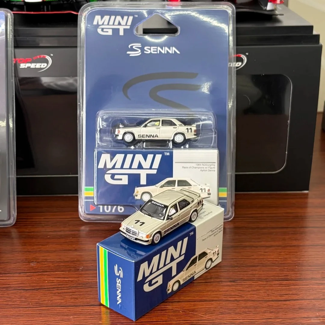 minigt-1-64-mb-190-e-23-16-Модель-автомобиля-ayrton-senna-1984-года-11-штук-в-упаковке-из-литого-металла