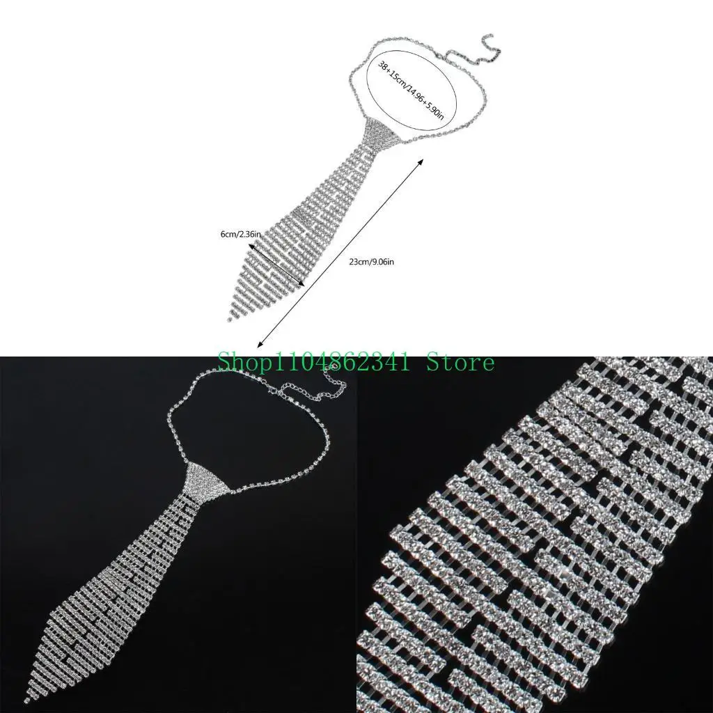 5asd Nhật Bản Nổ áo choàng NeXtie MIỄN PHÍ Tàu rhinestones Tie Women Men Party Party