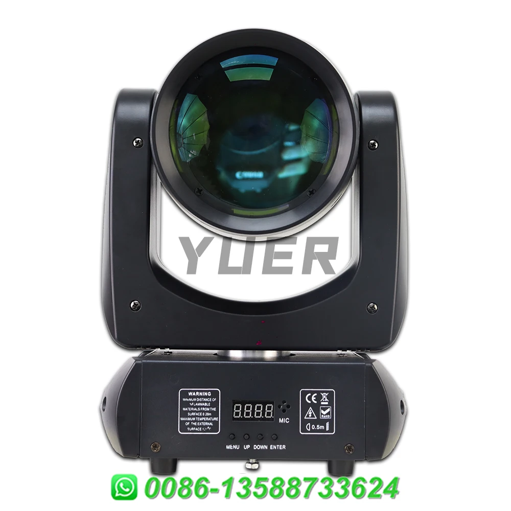 Imagem -02 - Led Moving Head Prisma Hexagonal Anel 18 Prisma Rotativo Gobo Stage Light dj Disco Party Bar de Casamento Novo 200w