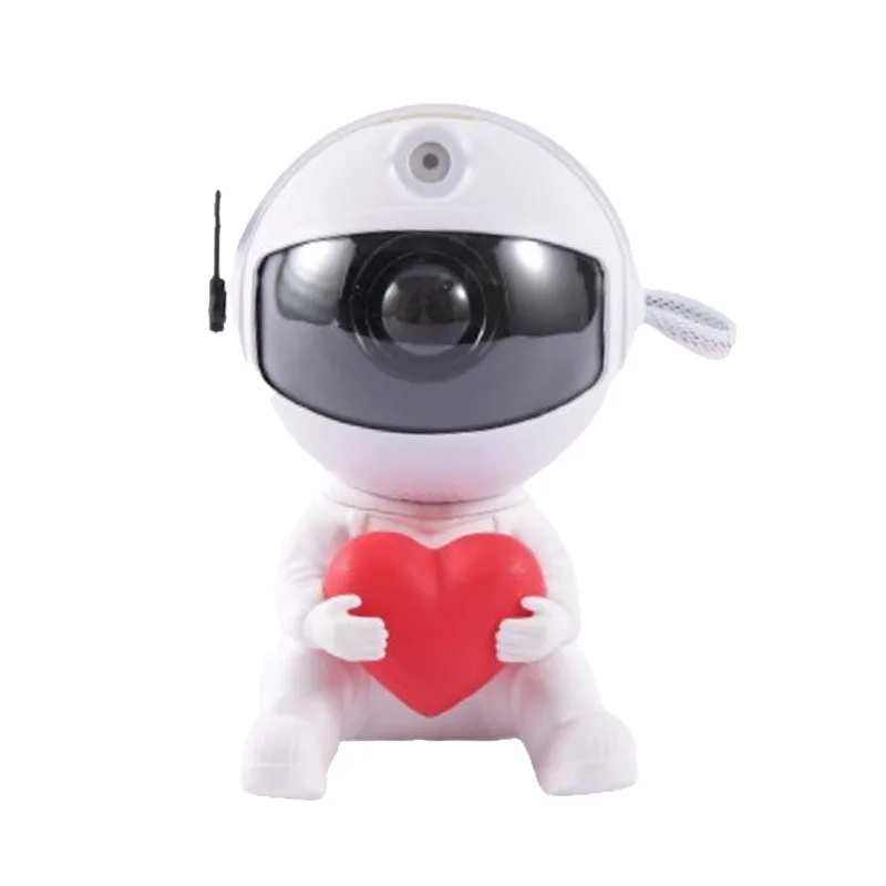 Astronaut starry sky projection light sitting star holding guitar robot night light
