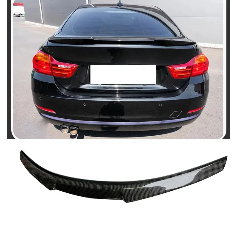 For 2014-2020 BMW 3 Series F36 M4 Model with Carbon Fiber Tail Fin and Fixed Wing Rear Turbulence