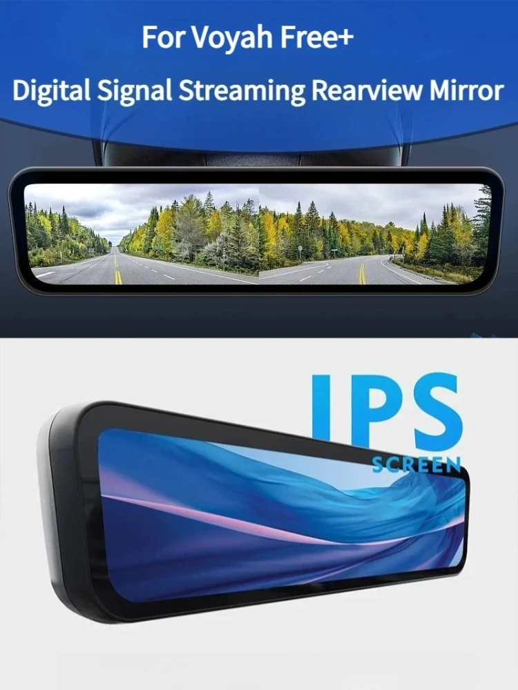 Dash Cam For Voyah Free+ 2022-2026 Car Streaming Rearview Mirror Digital Signal HD Night Vision IPS Screen Car Accessories