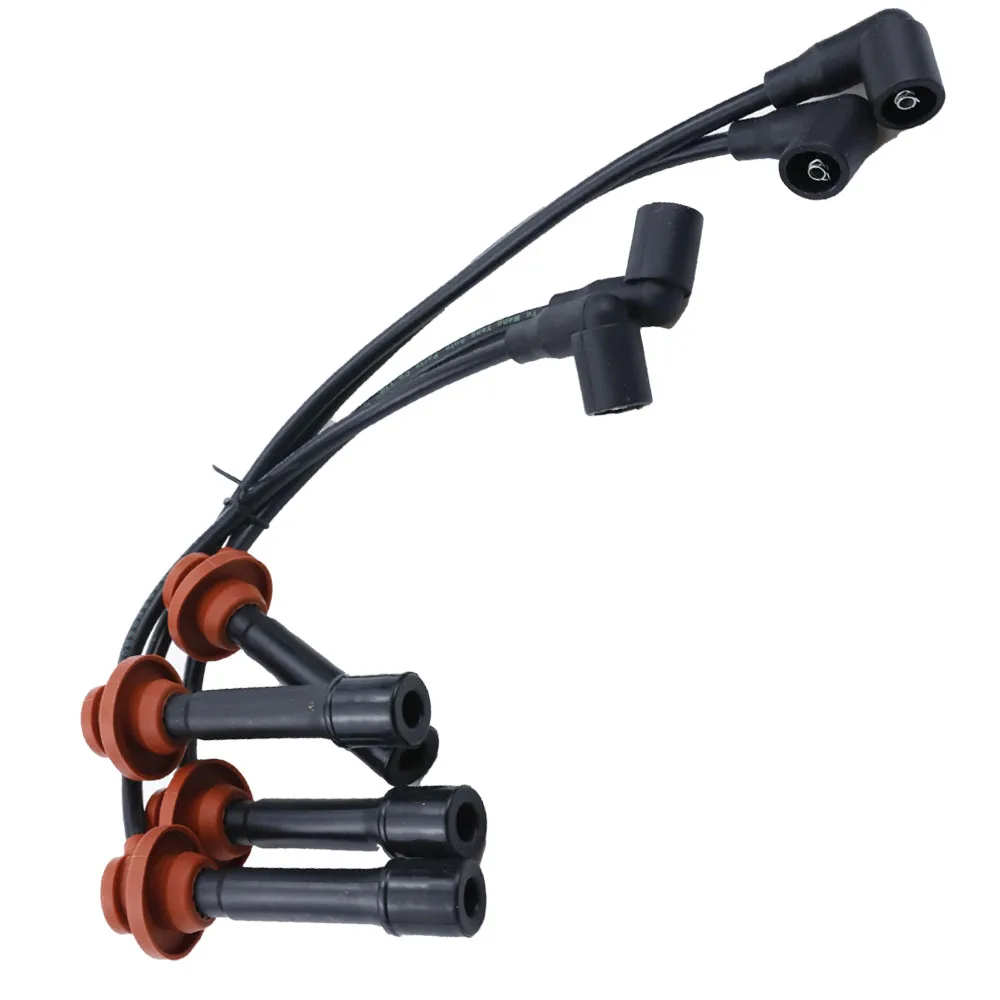 Ignition Wire Set For Chery Cowin QQ QQ3 S11 QQ6 S21 2002-2014 1.0L 1.1L Spark Plug Cable Kit Accessories