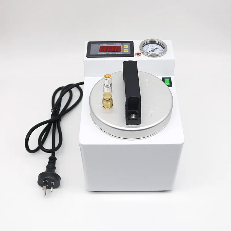 Dental Lab Automatic Polymerizer Portable Curing Pressure Pot Polymerizing Machine Adsorption Silicone Rubber Repair