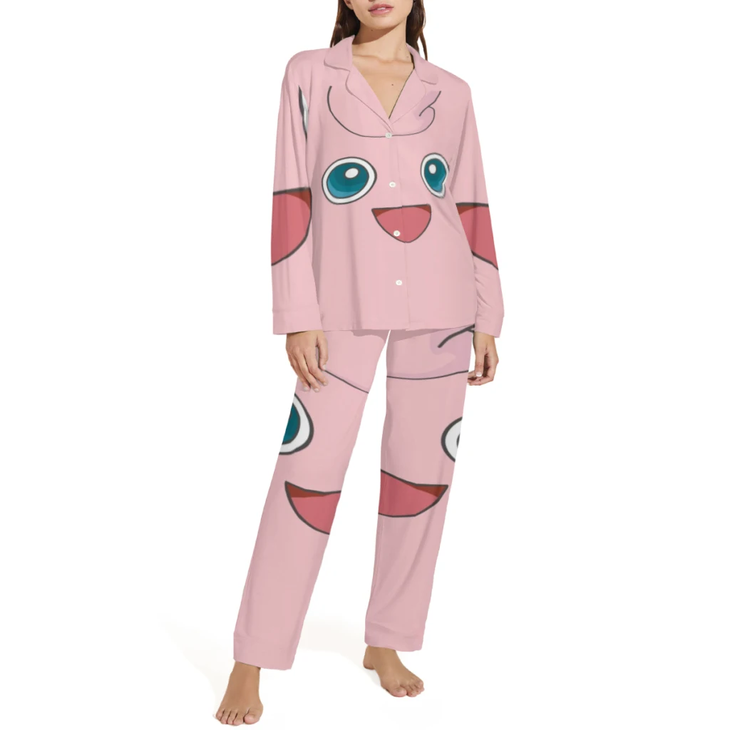 Ensemble de pyjama imprimé Pokémon InPorter, confortable, mignon, motif