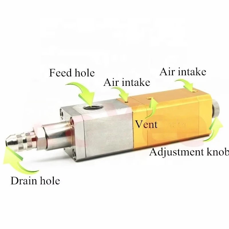 Drip-free Silicone Dispensing Valve, BY-26 UV Dispensing Valve, with Pneumatic Precision Epoxy Silicone Resin Adhesive
