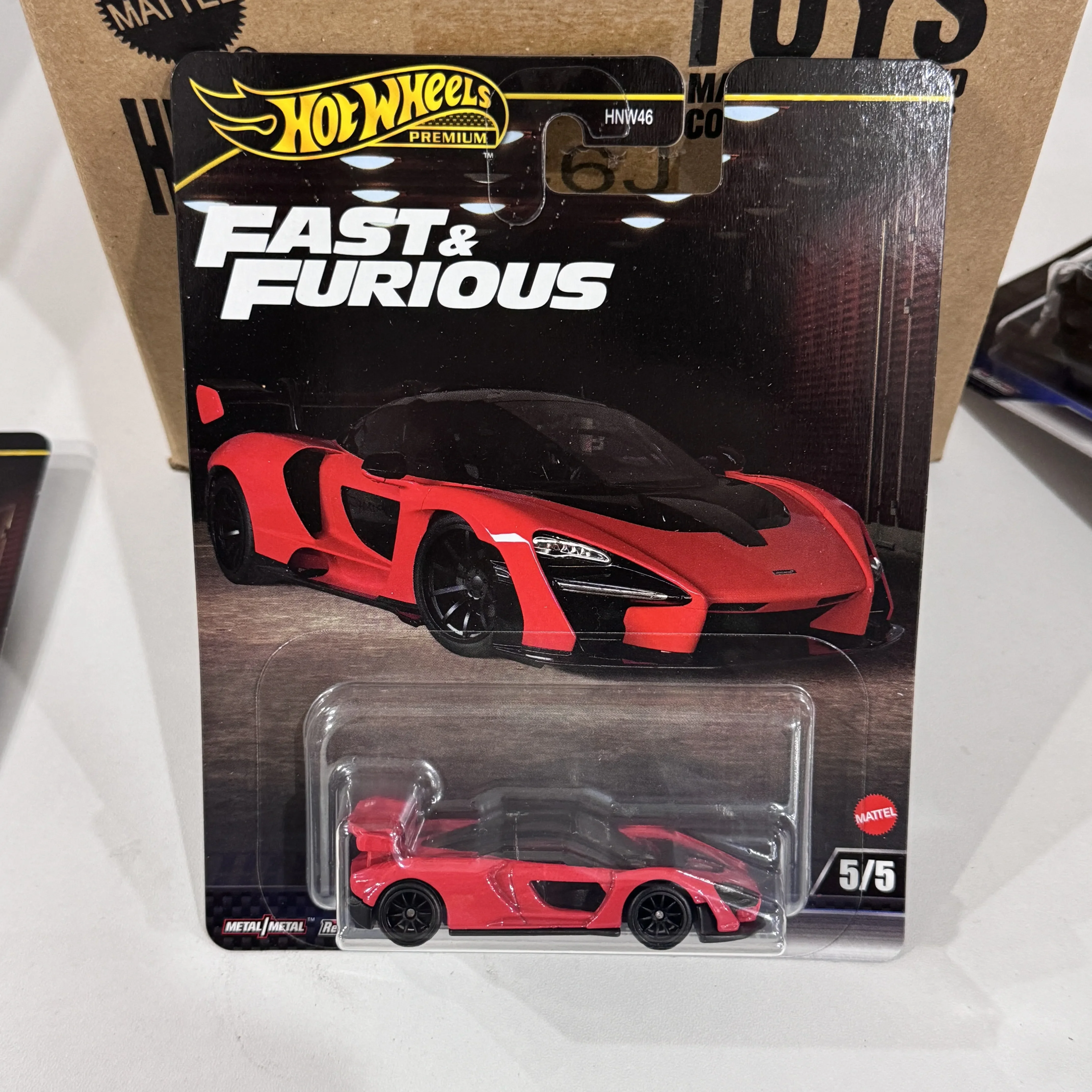 Oryginalna seria Hot Wheels Fast And Furious 5 sztuk odlewany pojazd Premium modele kolekcjonerskie samochody nowe nieotwarte w magazynie zbieraj zabawki