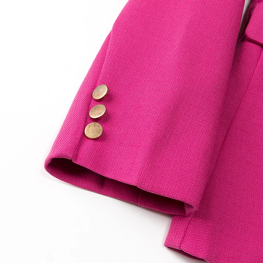 Blazer de lino con un solo botón para mujer, traje Vintage de manga larga con limo en la espalda, abrigo holgado para mujer, color rosa y verde, 3 colores, 2025