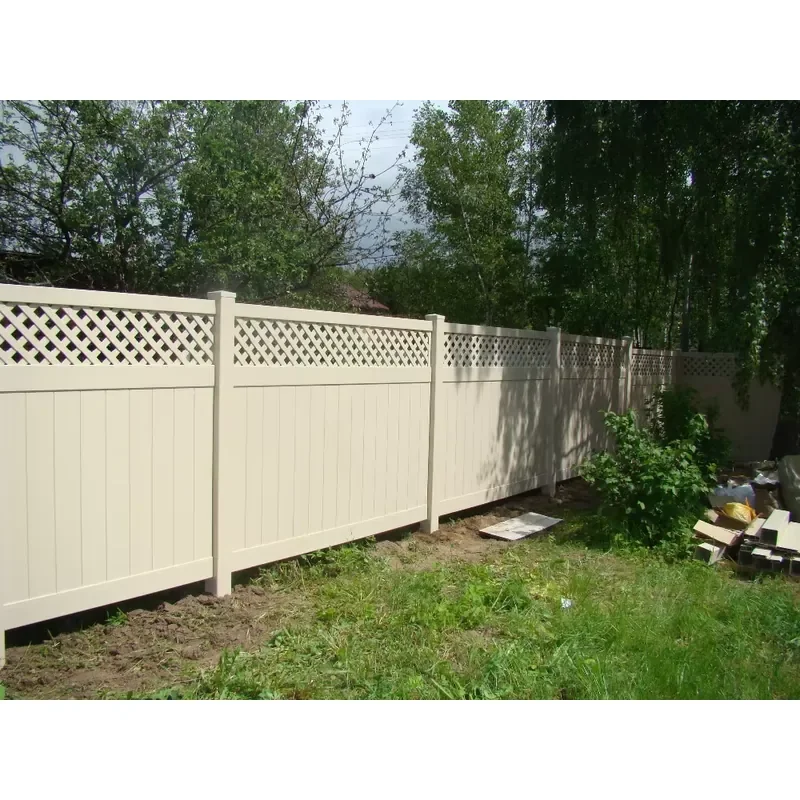 Modern Vinyl Fence Simple Outdoor Yard Fence