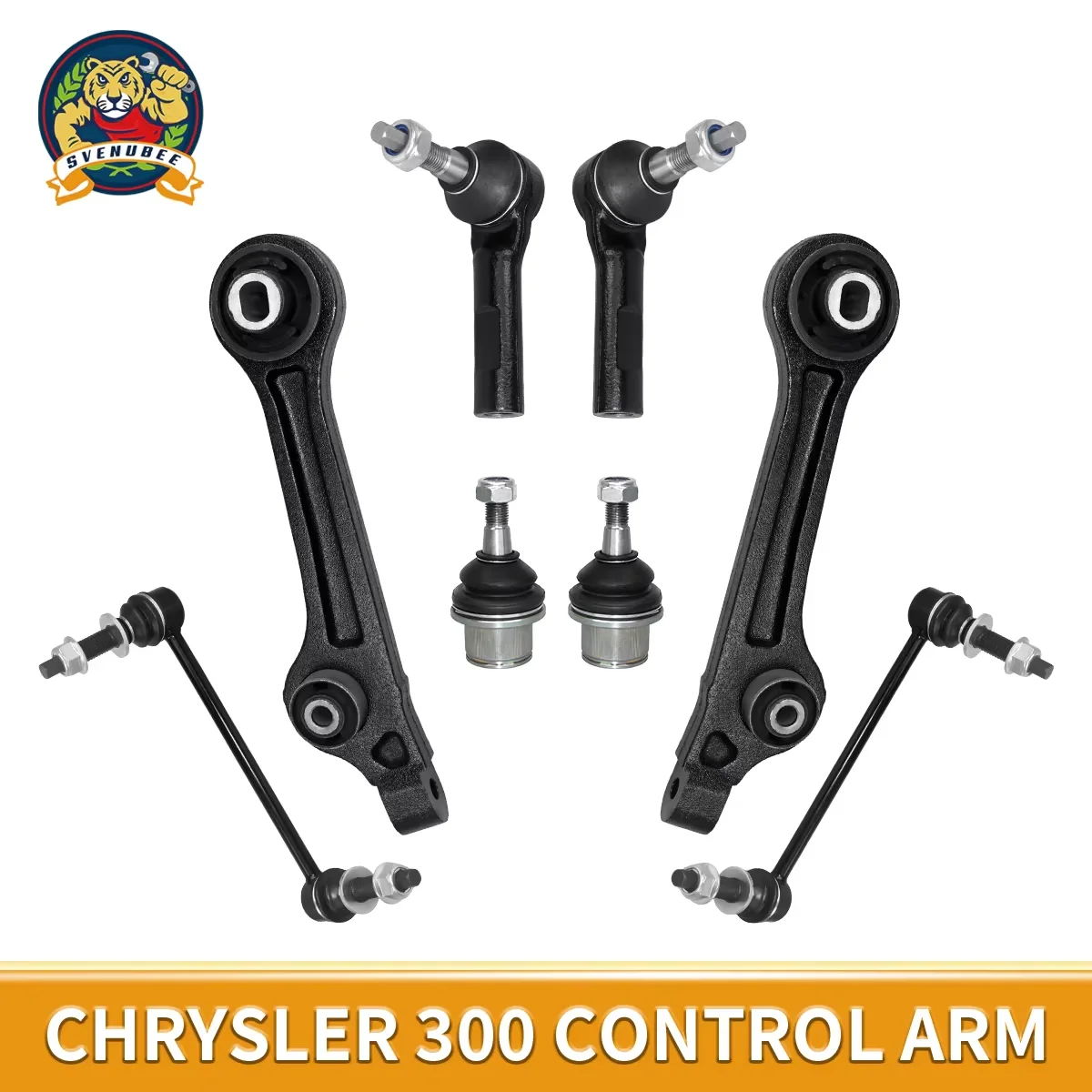 

TOPICKSAP 8Pcs Front Rearward Lower Suspension Control Arm Stabilizer Sway Bar End Link for Chrysler 300 Dodge Charger 2011-2019