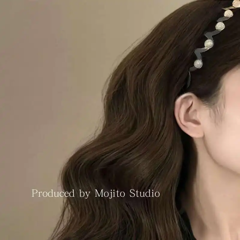 ربطة شعر مموجة، غسيل للوجه، مسننة، عصابة رأس غير قابلة للانزلاق، مزاج، دبوس شعر متعدد الاستخدامات، دبوس شعر، إكسسوار شعر جديد بسيط