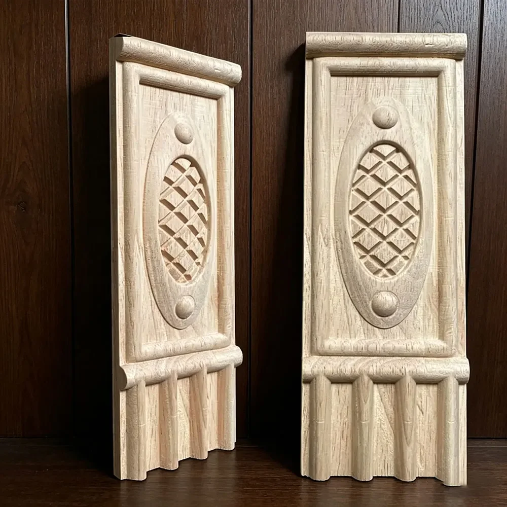 Wooden Carving Decorative Woodcarving Flower Stigma Corbel Pass Bracket Vintage Home Decor Figurines Miniatures