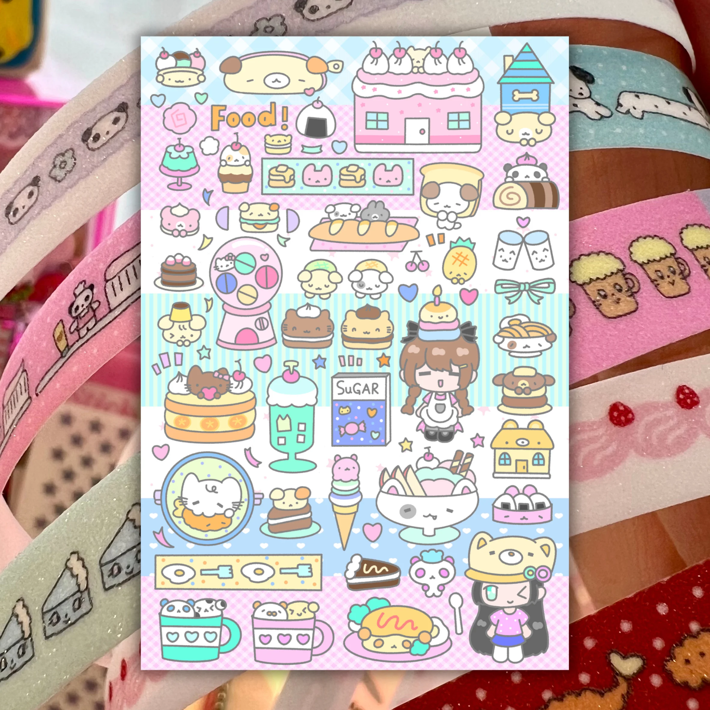 Cute dessert shop daily waterproof sticker decoration