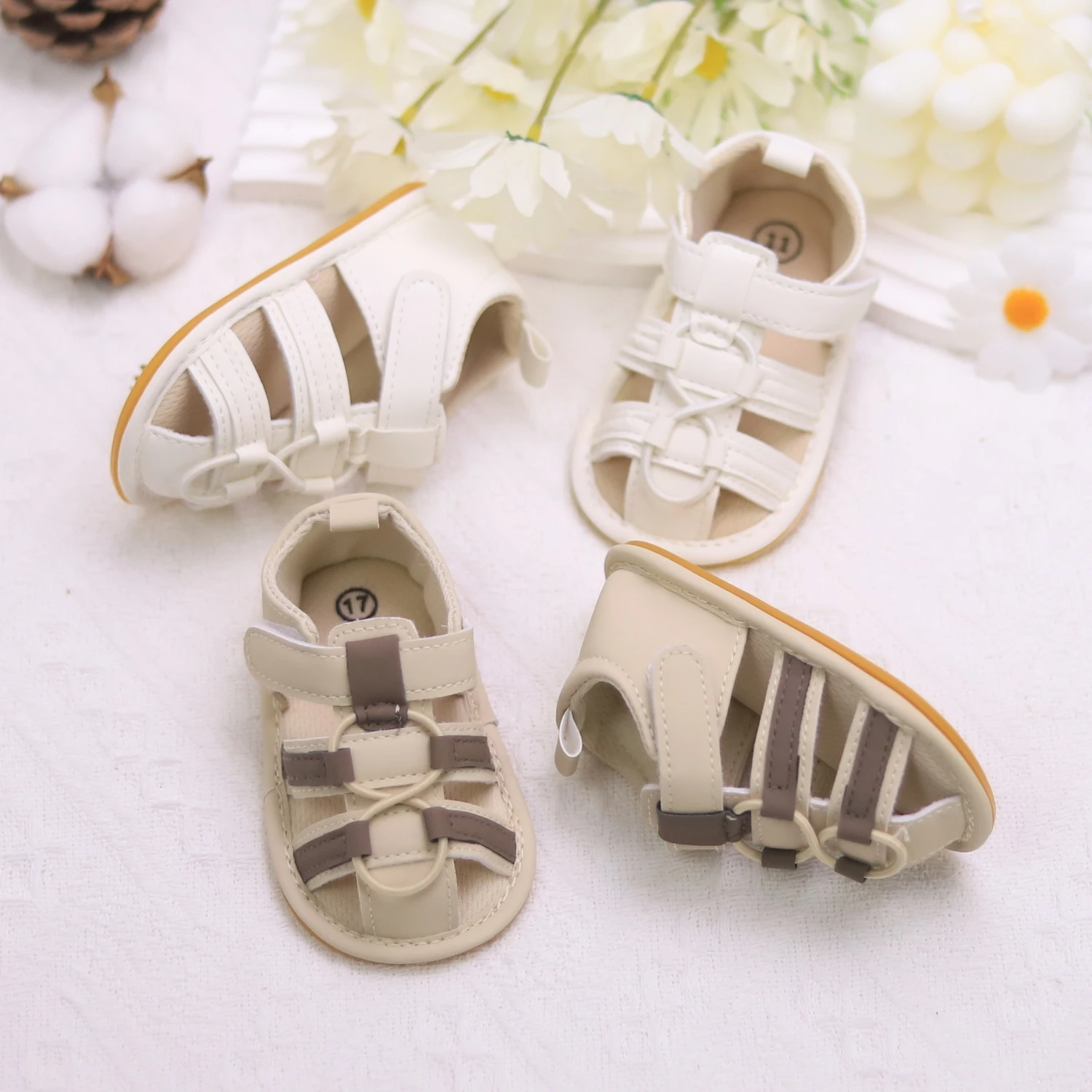 Summer Baby Step Shoes Baby's First Pair of Toddler Shoes Baby Sandals Breathable Non-slip Boys and Girls Fashion Shoes