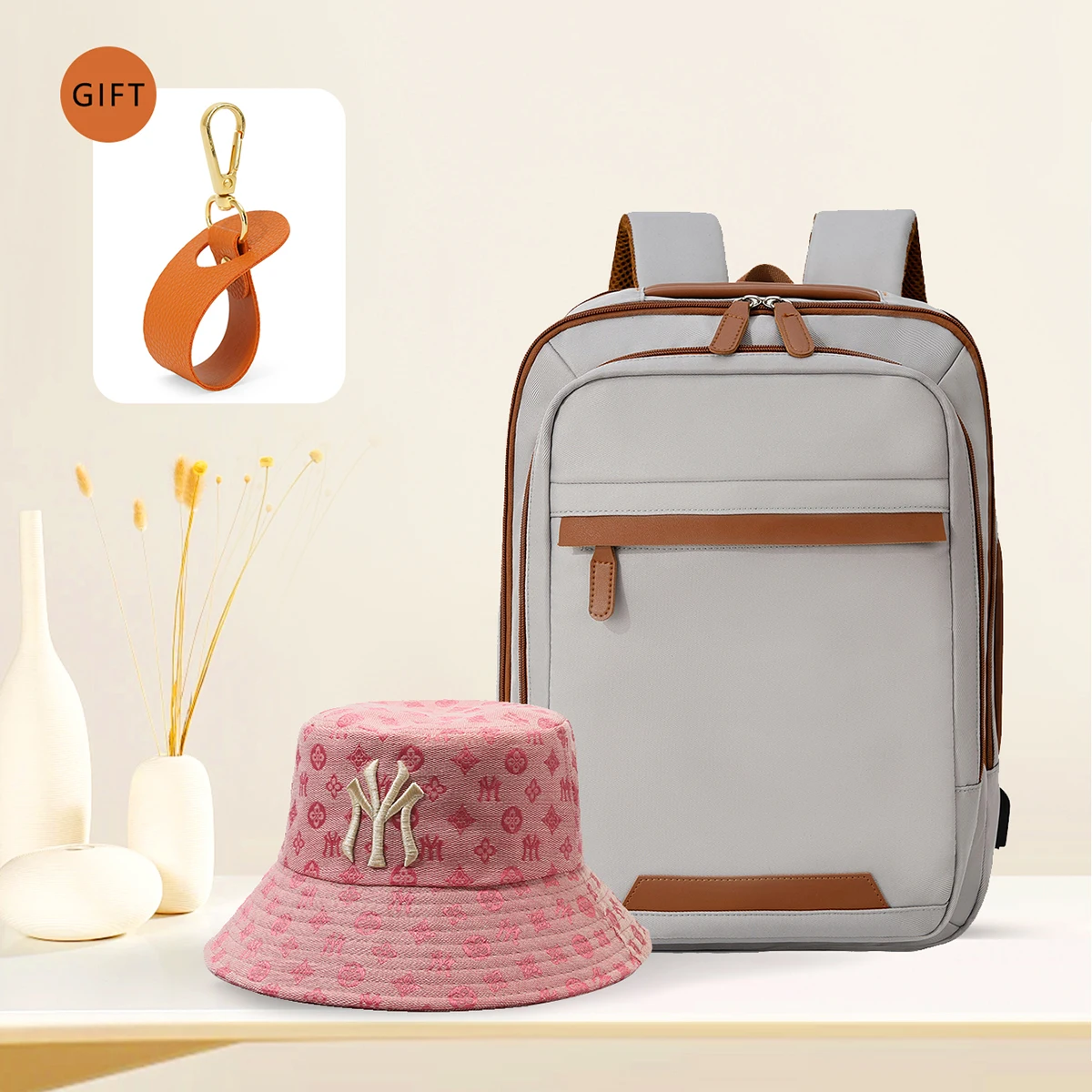 myco Hochwertiger wiederaufladbarer USB-Rucksack für Herren, wasserdichte Tasche, großer Laptop-Rucksack, Unisex, Schultasche, Jugendrucksack 9