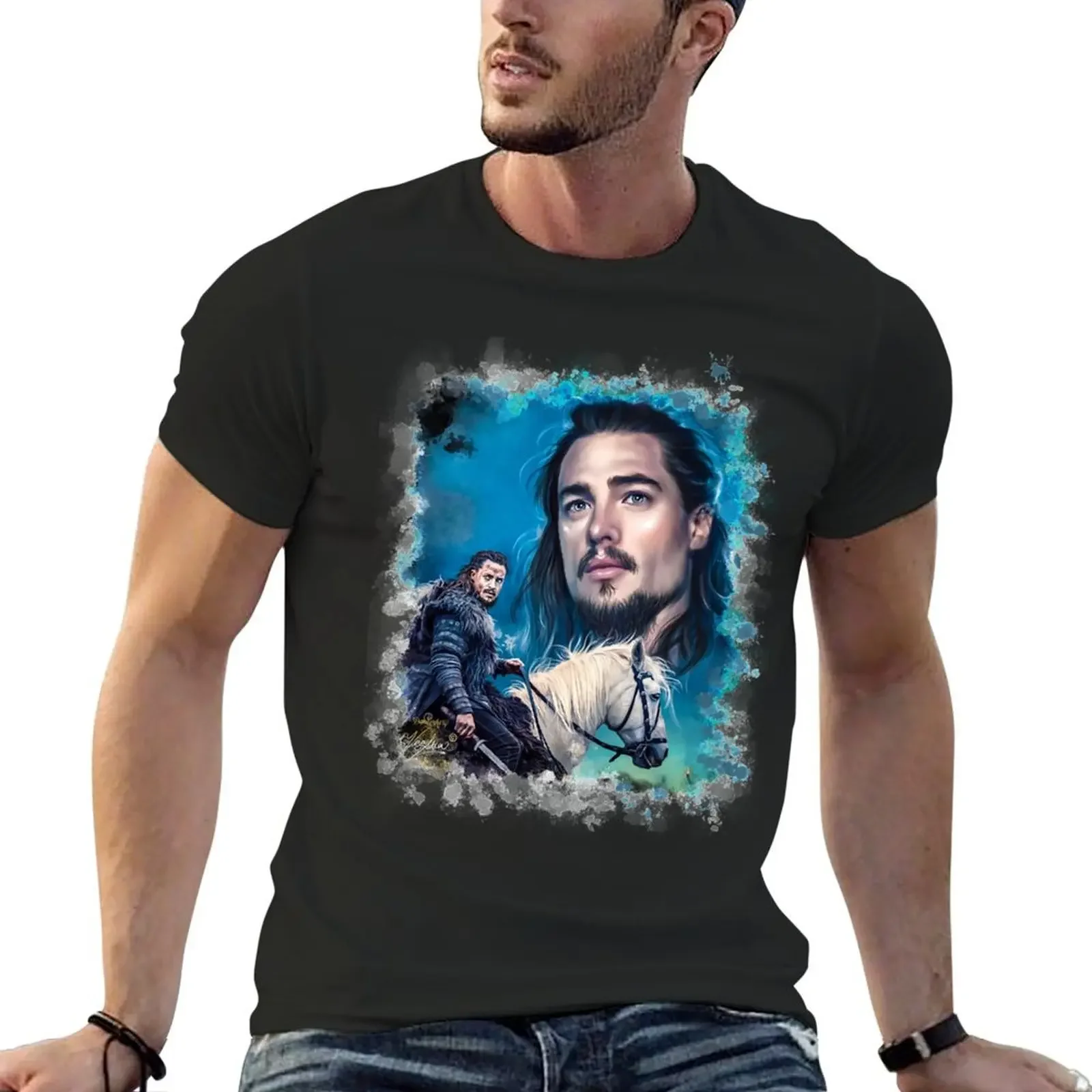 Great Rewards Uhtred Of Bebbanburg Graphic For Fan T-Shirt customs design your own black t-shirts for men