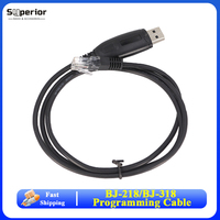 Baojie BJ-218 BJ-318 Programming Cable USB Original Compatible With Zastone Z218 BJ218 25W Mini Ham Mobile Car Radio Accessories