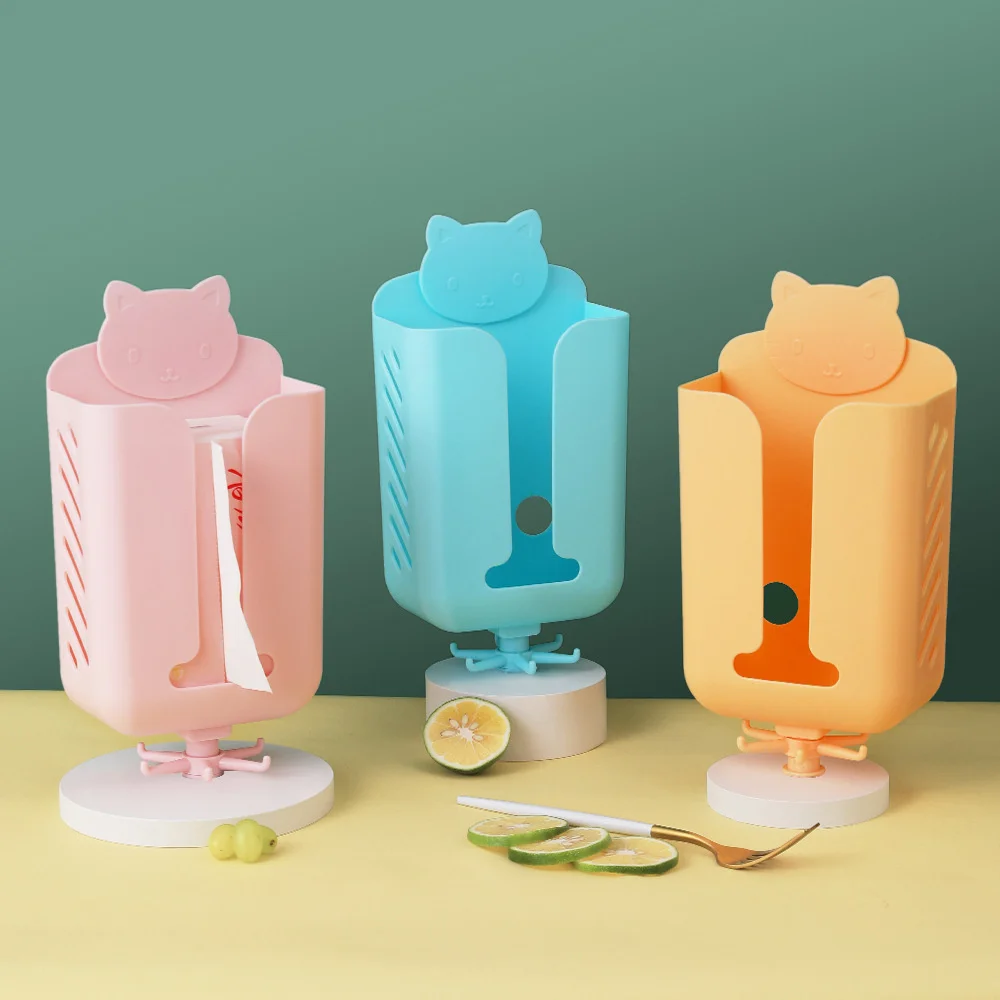 

Wall Hanging Tissue Box Household Multifunctional Mask Storage Box Rotary Hook Creative Kitchen Toilet Suction Box