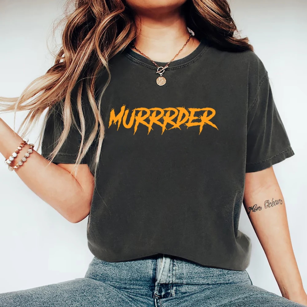 Murrrder Shirt Vintage Murder Reality TV Fan T-Shirt Unisex Short Sleeve T-shirts Funny Alan Quotes Tee TV Show Fan Gift Shirt