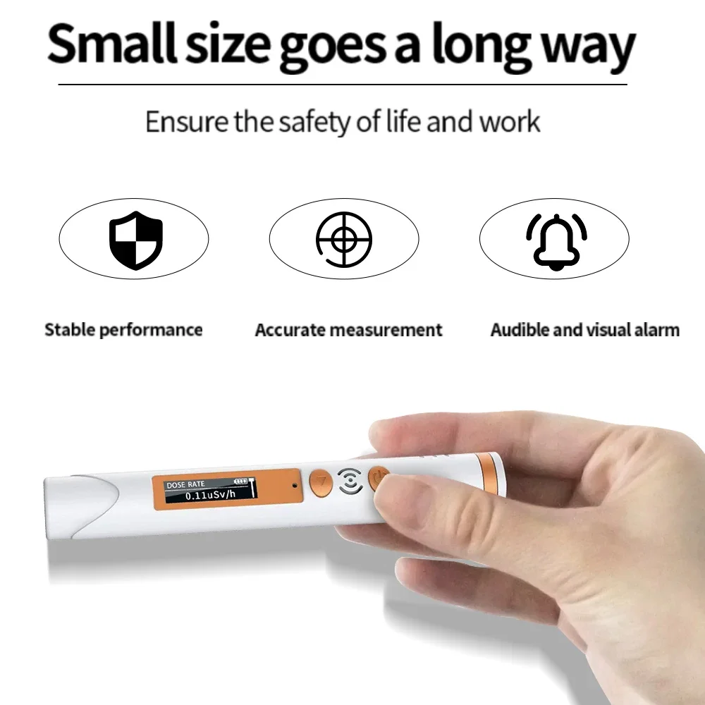 AIKESI HFS-P3 Wiederaufladbarer Stifttyp Persönlicher nuklearer Strahlungsdosimeter Arbeitsplatz Röntgenradioaktivitätstester Marmordetektor