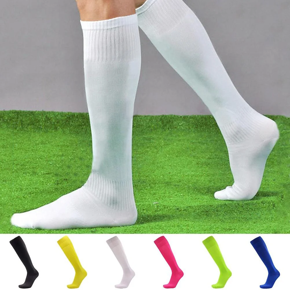 

Unisex Sports Socks Over Knee High White for Men and Women Ideal for Football Soccer and Other Athletics Football Socks