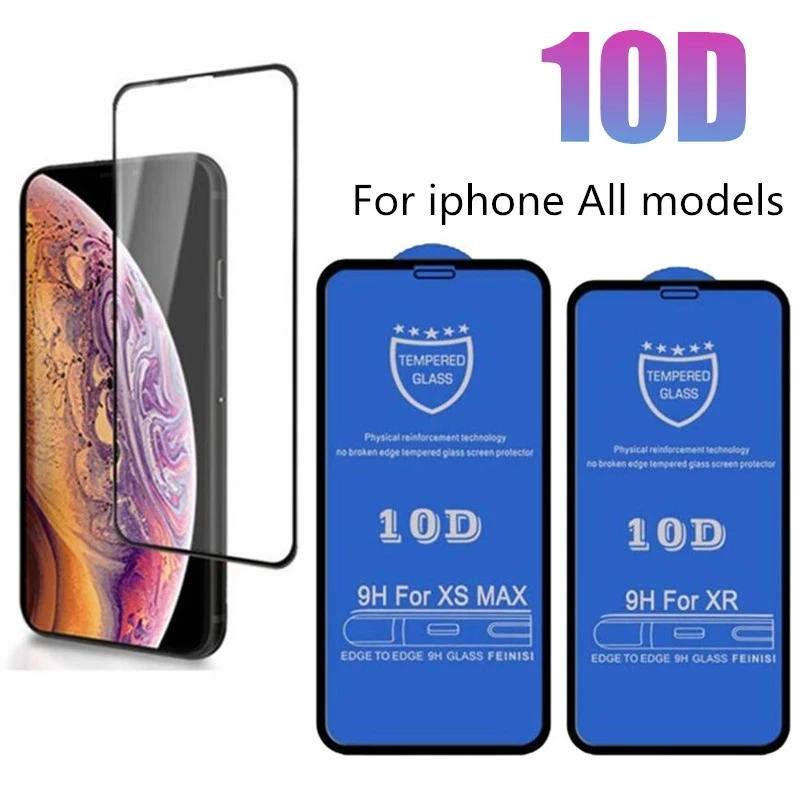 

1000Pcs 10D 9H Tempered Glass Private Screen Protector Premium Film Guard For iPhone 11 12 13 Mini 14 15 Plus Pro Max 6 7 8 X