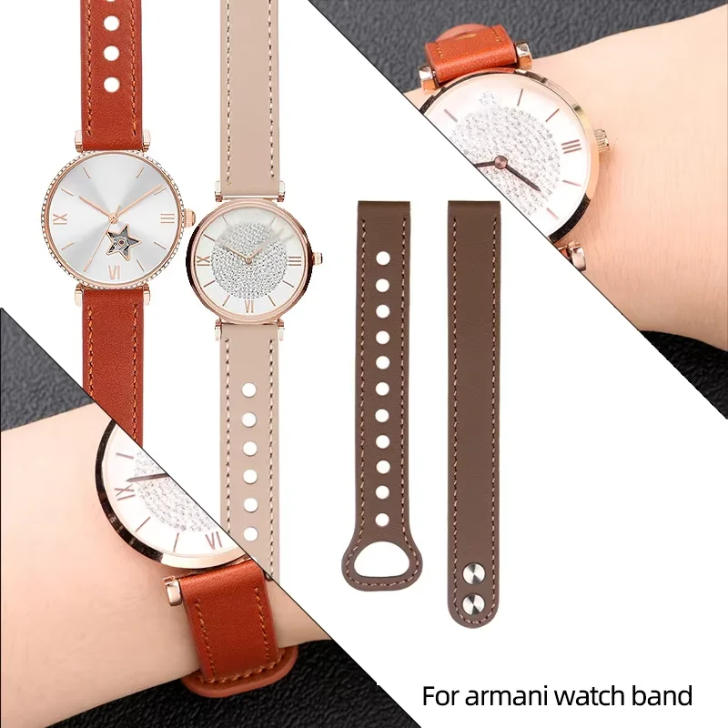 14mm Watch Band Accessories For Armani AR1925 AR1926  GARMIN Strap Lily 2 Leather Strap Gypsophila Ferris Wheel Band Bracelet