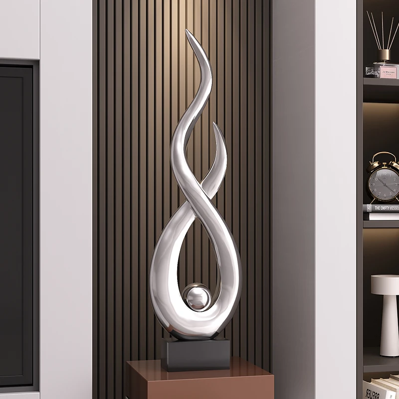 Home Decor Creative Statue Art Ornament Nordic Living Room Entrance Statue Desktop Decoration Office Sculpture Housewarming Gift