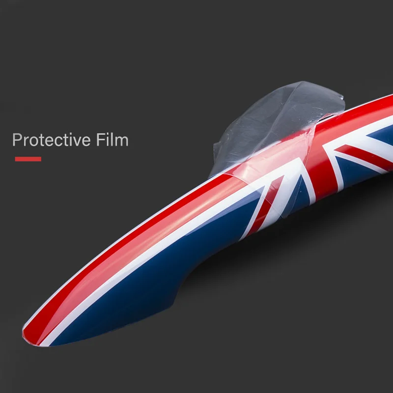 Union Jack Car Side Front Rear Door Handle Cover Trim For MINI COOPER R50R53R55R56R57R58R59R60R61 UJ Trim Interior Accessories view 2