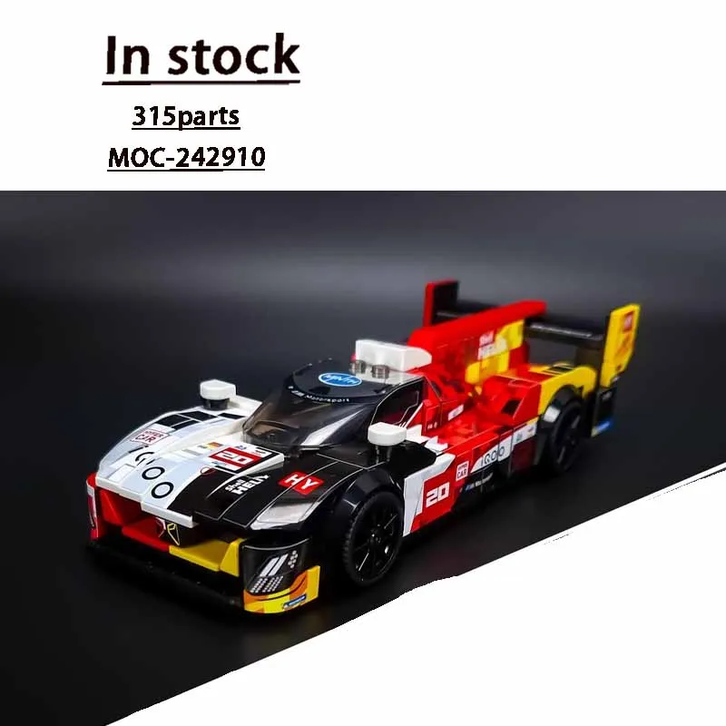 

MOC-242910 New Urban Sports Racing Car Building Block Model, 315 Parts, Toy Gift for Boys, Children's Birthday and Christmas