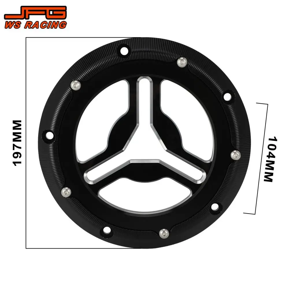 Motorcycles accessoriesTransparent Visible Clutch Disc Cover For CVO Road Glide FLTRXSE Electra Glide Standard FLHT 2015-2022