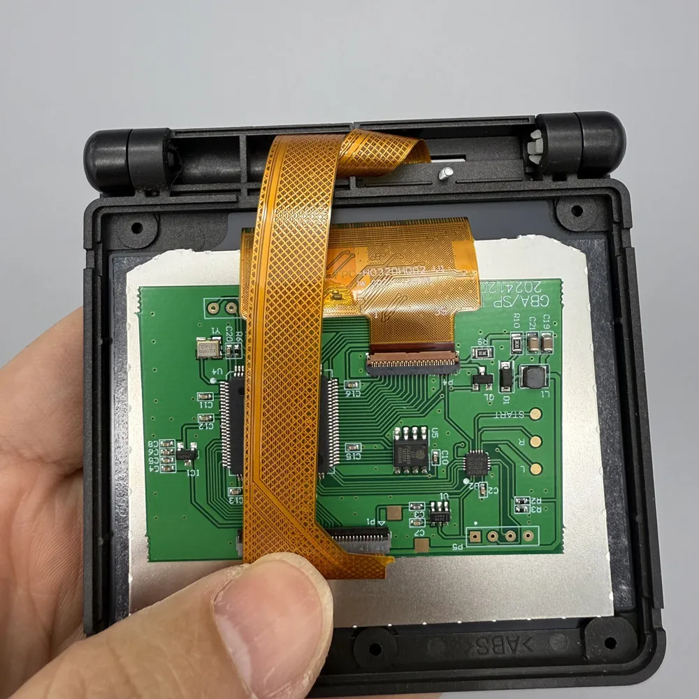 2025 high resolution IPS LCD screen for Gameboy advance SP GBASP .Original shell installation does not require shell cutting