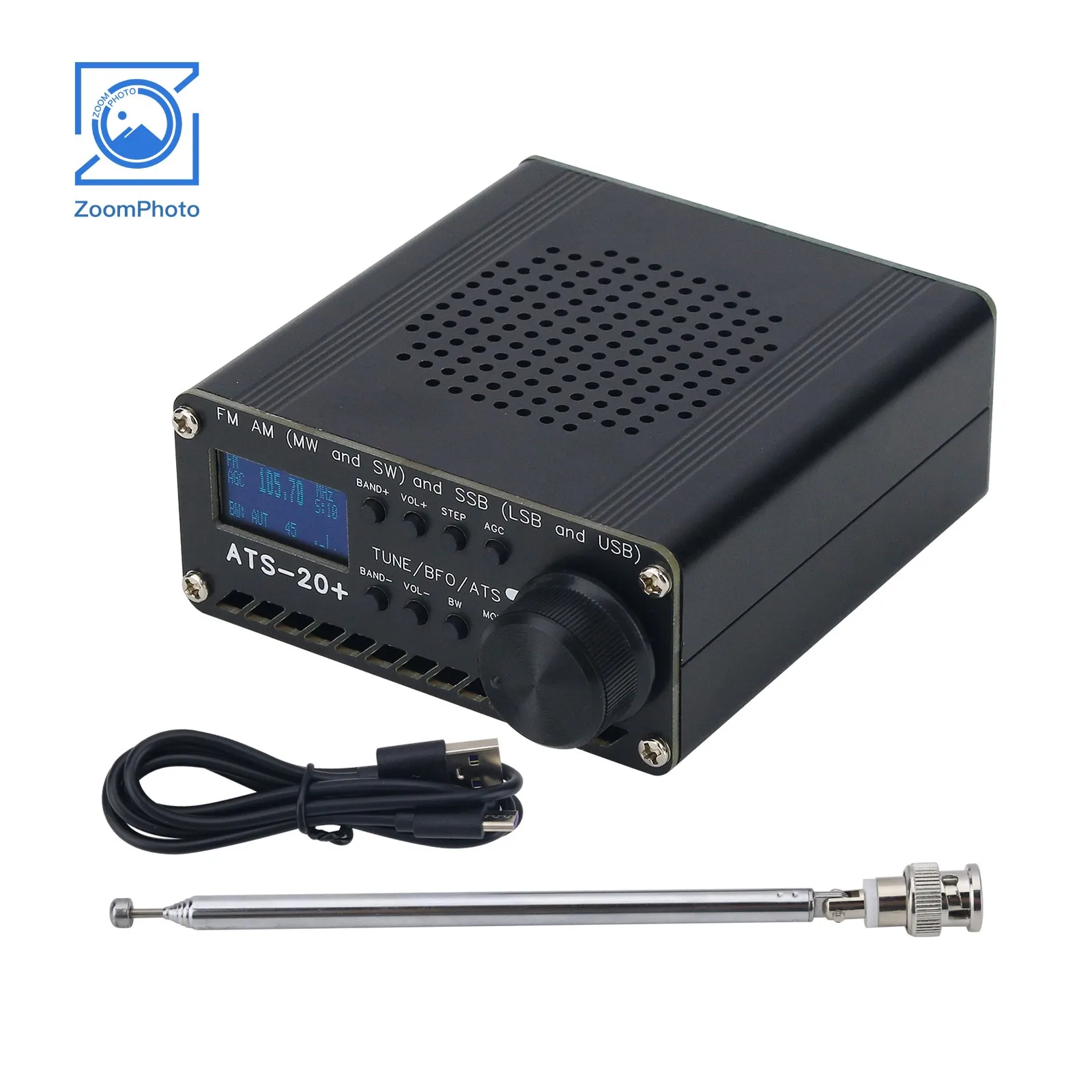 

ATS-20+ Plus ATS20 V2 SI4732 Радиоприемник DSP SDR Приемник FM AM (MW и SW) и SSB (LSB и USB)