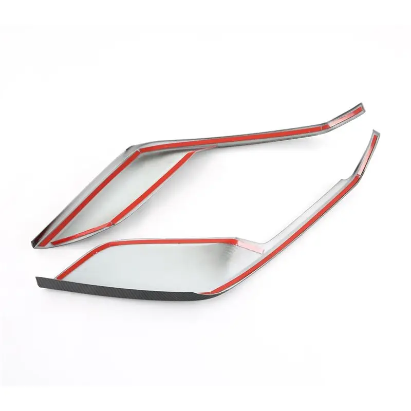 Carbon Fiber Color Car Rear Bumper Side Splitter Spoiler Decor Cover Trim For BYD Dolphin-A99D