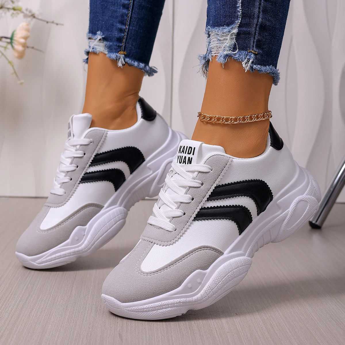 

Women Sneakers Casual Ladies Chunky Sneakers Platform Inner Increase Shoes Woman Shoes Comfortable Tennis Sport Shoes Women