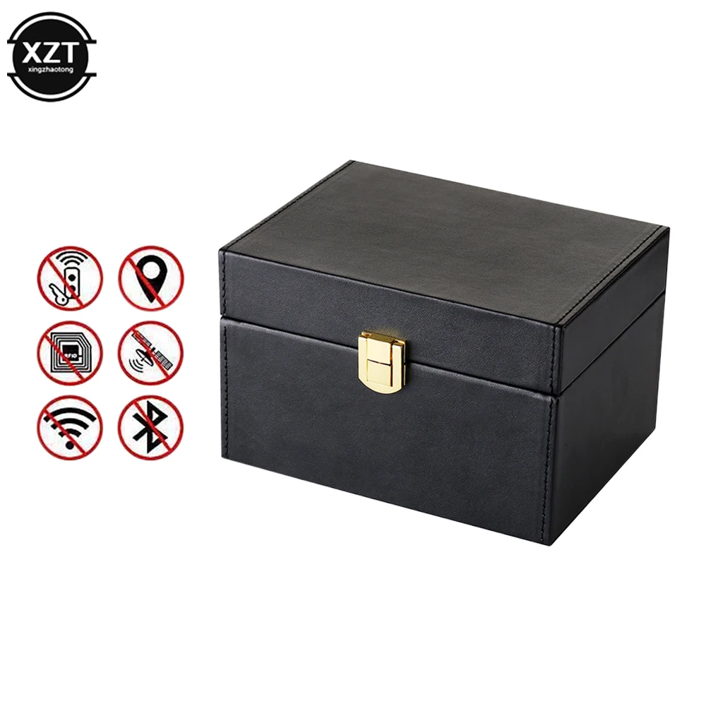 Fashion Anti Theft Blocking Cages Large Car Key Blocker Box Blocking Case Faraday Key Fob Protector Car Key Blocker Box