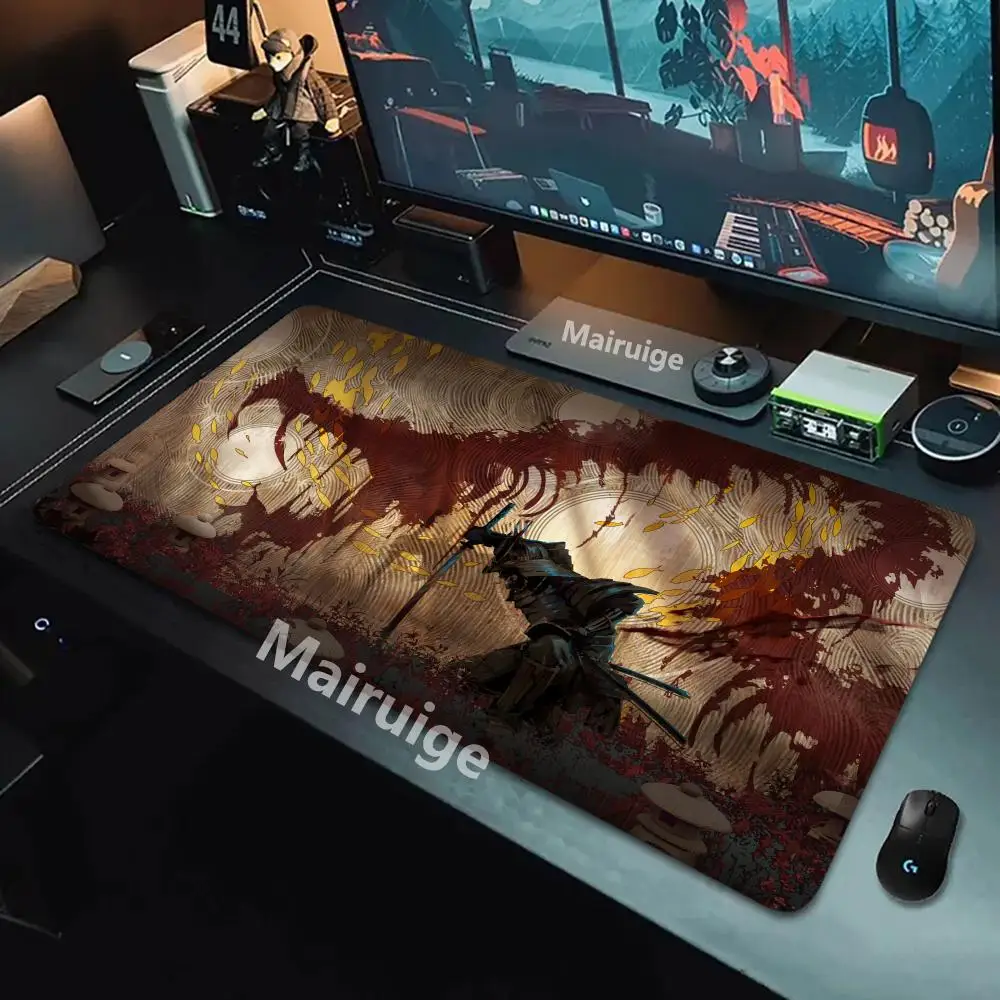 

Японский самурайский коврик для мыши, большие компьютерные аксессуары, коврики для офисного игрового стола, XXL, противоскользящие коврики для игровой клавиатуры, коврики для мыши, настольные коврики