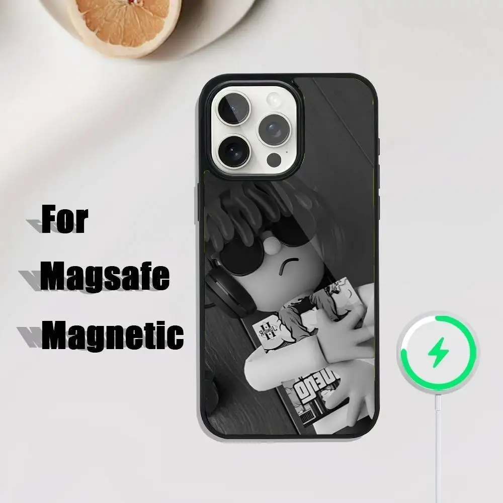 Singer Junior H Sad Boyz Handyhülle für iPhone 16,15,14,13,12,11,Plus,Pro,Max Mini Magsafe magnetisches kabelloses Laden